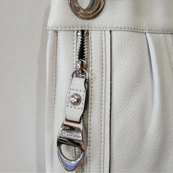 B.Makowsky White Crossbody - Picture 2 of 3